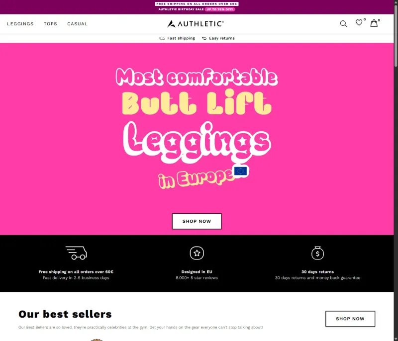 Authletic — Sportswear E-commerce