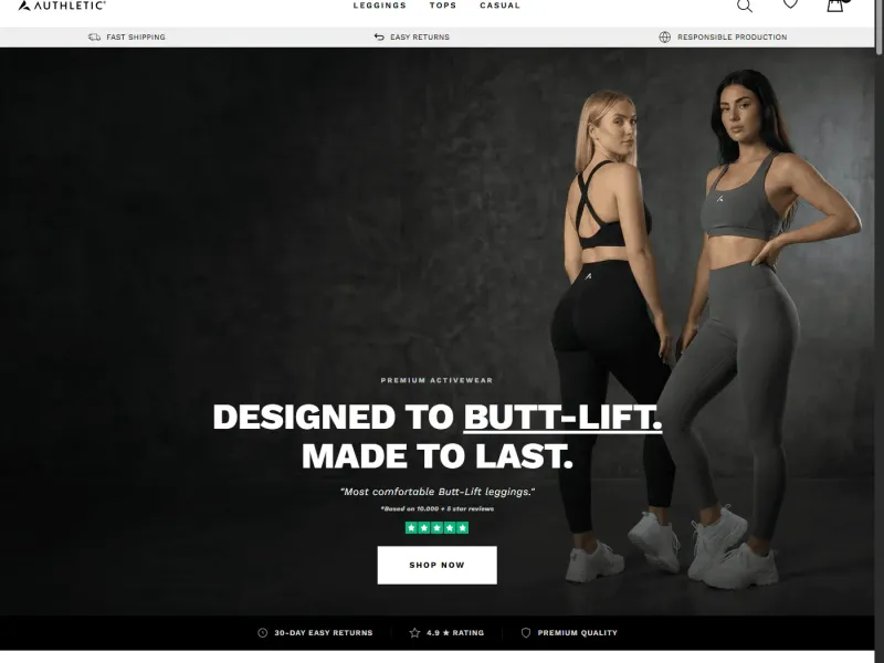 Authletic — Sportswear E-commerce