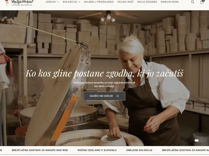 Unikatna Keramika — Handmade Ceramics E-commerce